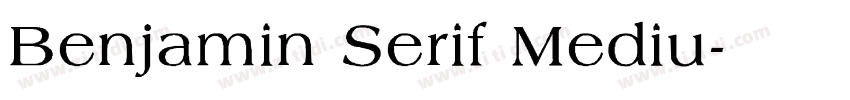 Benjamin Serif Mediu字体转换